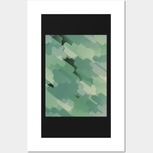 Abstract Camouflage Posters and Art